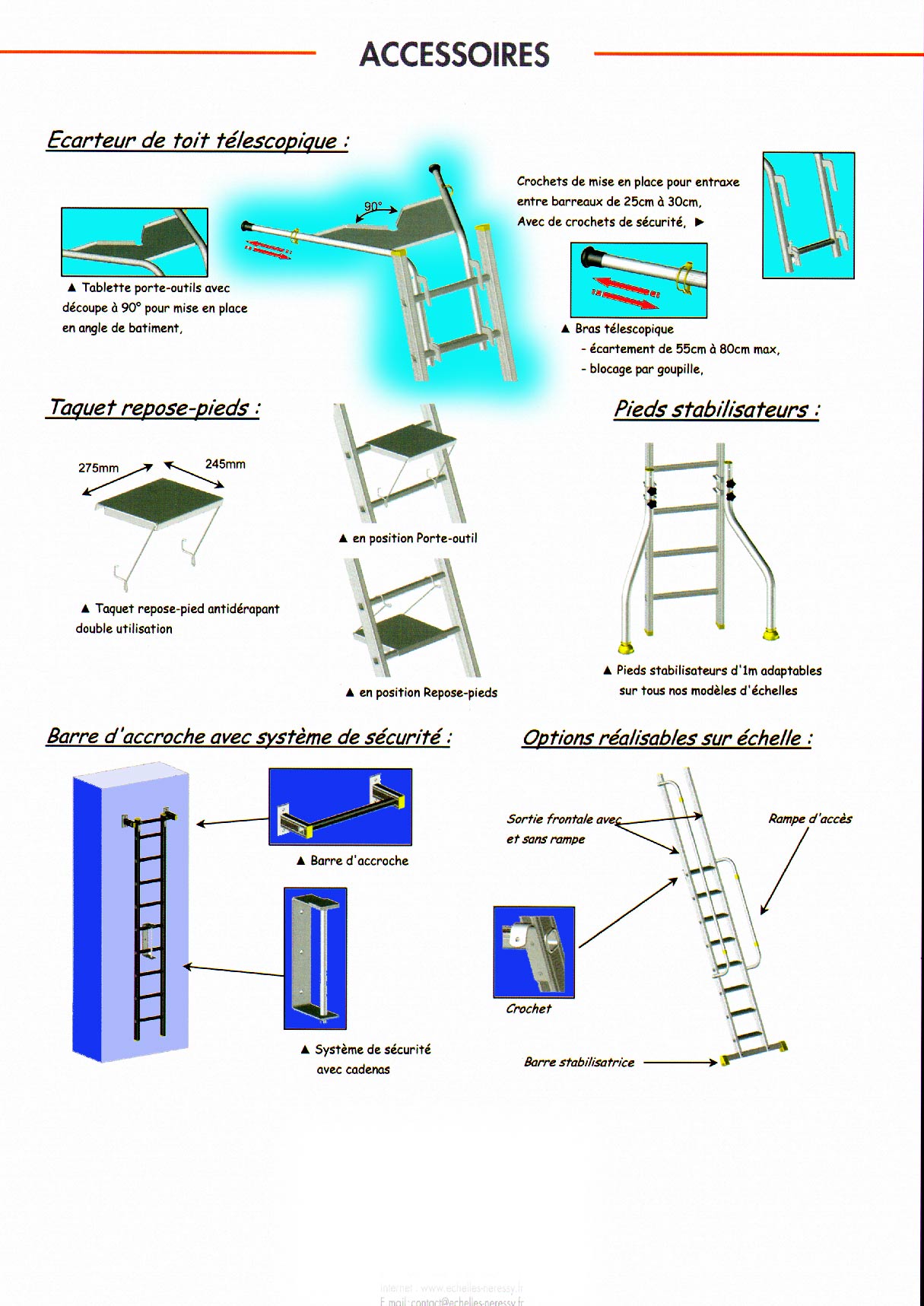 echelle transformable et coulisse  trois 3 plans aluminium de 2 mtres, 3 m,4 m, 5 m, 6 m, 7 m, 8 m, 9 m