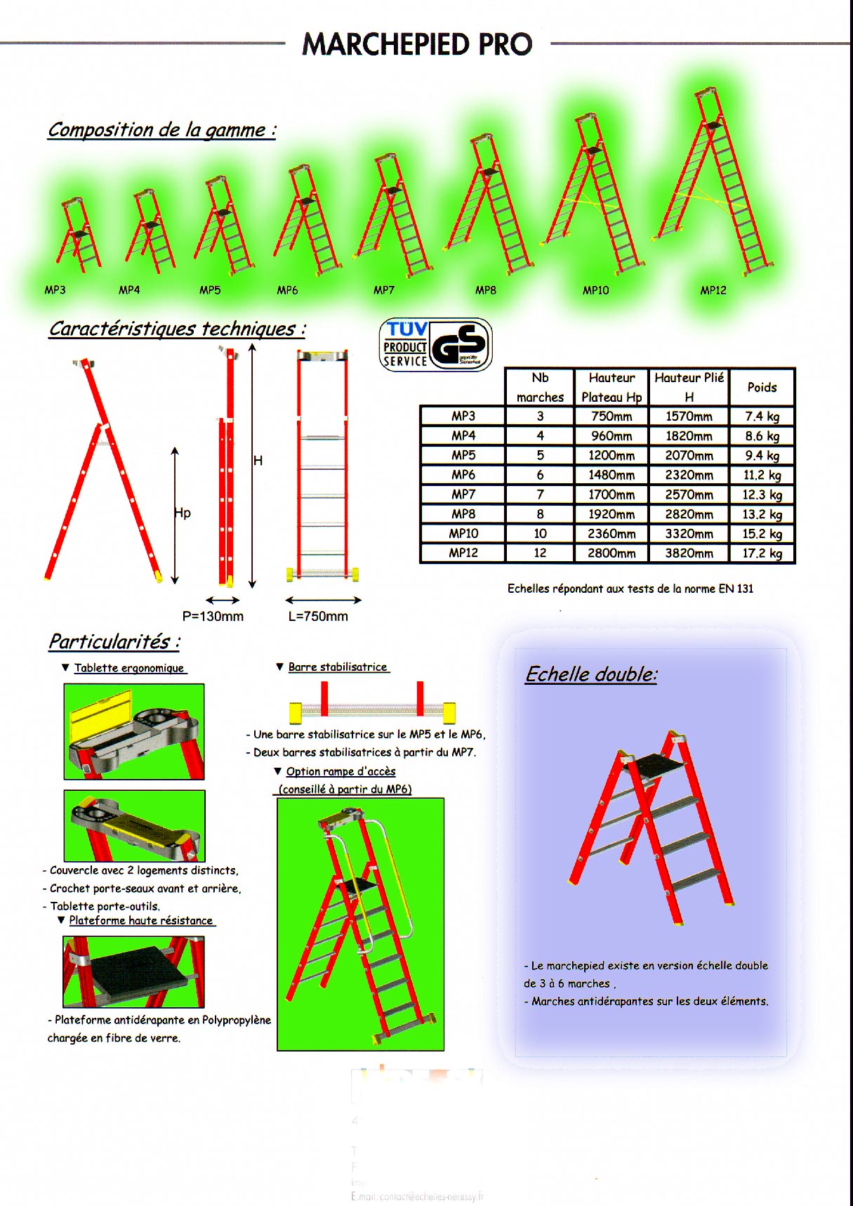 escabeau, escabeaux alu, escabeaux professionnels, marchepied, marchepied professionnel grandes hauteurs