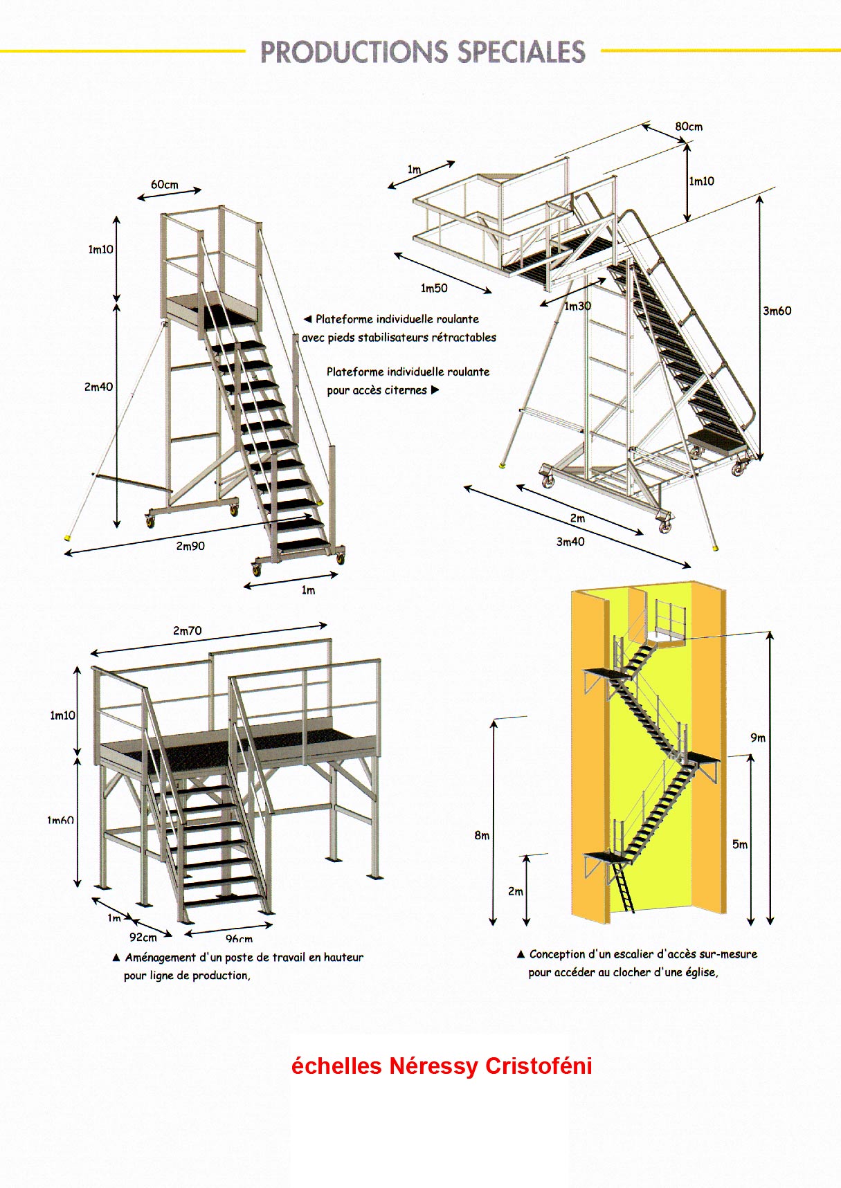 productions spcifiques et spcialement sur mesure pour scuriser lieu de travail dans usine et atelier 