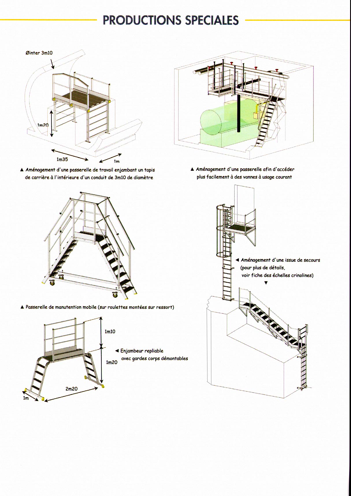 fabrication spciale sur mesure pour scuriser lieu de travail